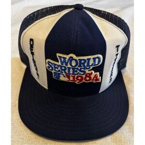 Detroit Tigers World Series 1984 Hat Cap AJD Lucky Stripe Snapback Vintage